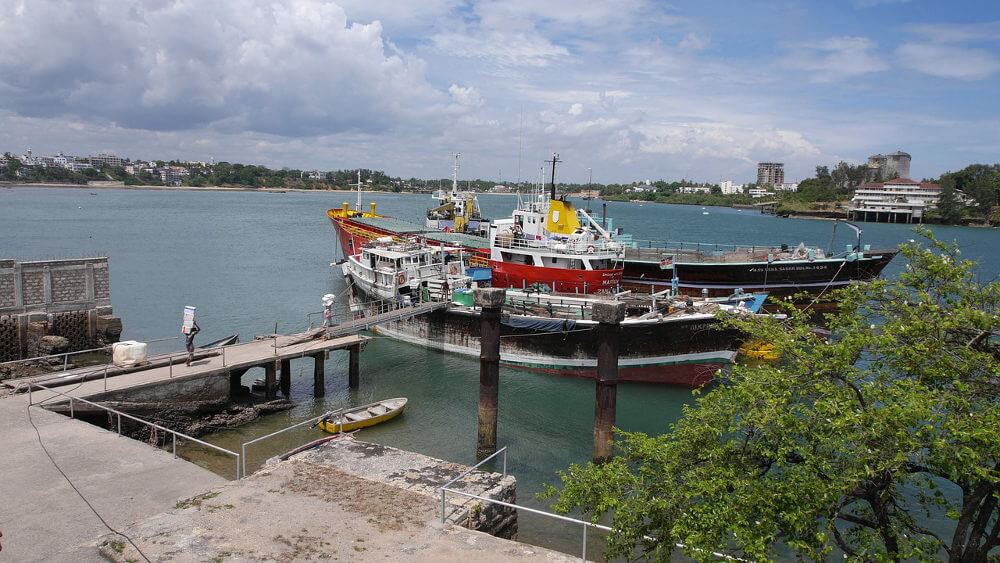 de haven van Mombasa
