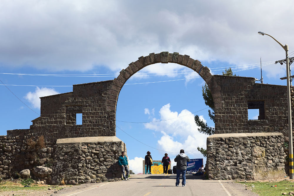 Arch on Border Between Yunguyo (Peru) and Kasani (Bolivia)