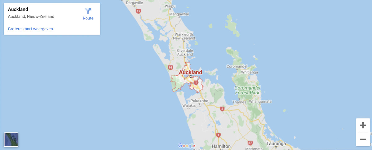 locatie Auckland
